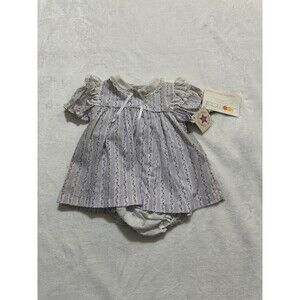 Vintage Peaches N Cream Bloomeralls Bloomers Dress Size 18 Made in USA Girls